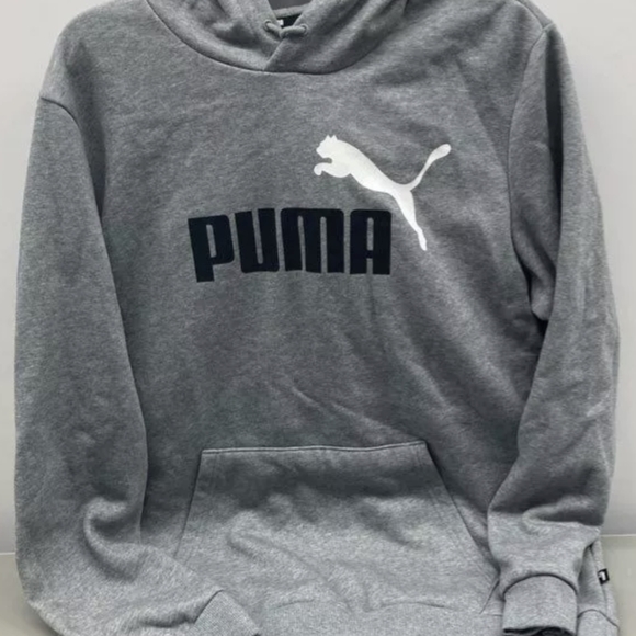 PUMA Essentials+ Two-Tone Big Logo Hoodie Sweatshirt Size L NWT MSRP $45 - Picture 3 of 7